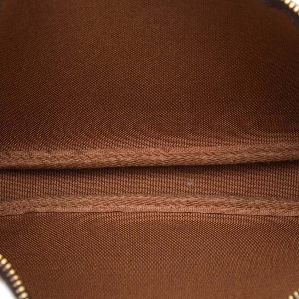 LOUIS VUITTON Authentic Brown Monogram Leather Pochette Pouch - Picture 4 of 6